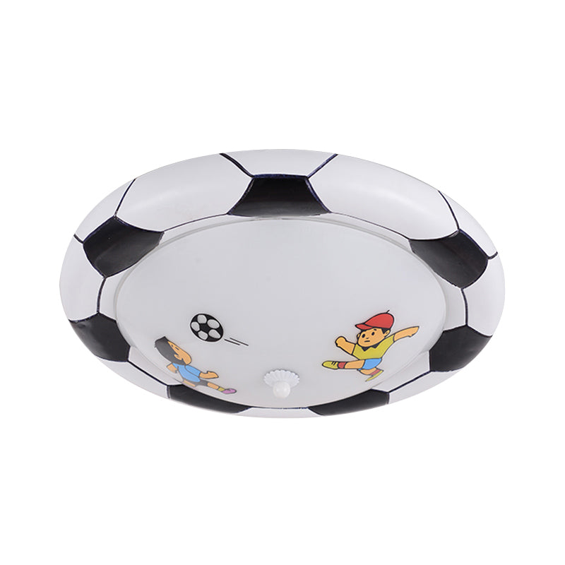 Soccer Ball Bedroom Ceiling Light: Acrylic Modern Fixture with Chic Design