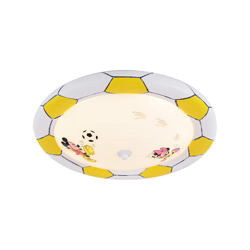 Soccer Ball Bedroom Ceiling Light: Acrylic Modern Fixture with Chic Design