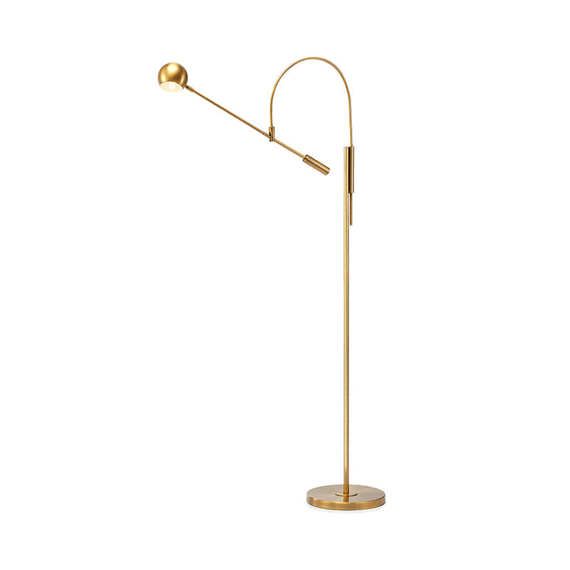 Modern Black Metal Floor Lamp With Unique Linear Capsule Arch Design For Living Room