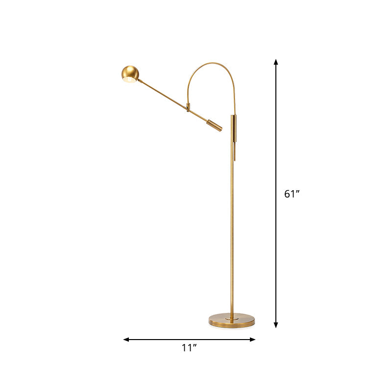 Modern Black Metal Floor Lamp With Unique Linear Capsule Arch Design For Living Room