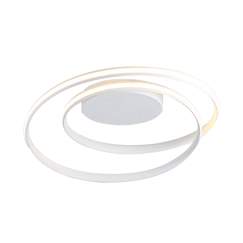 Modern LED Ceiling Lamp for Kid's Bedroom & Hallway - Acrylic Strap Circle Mount