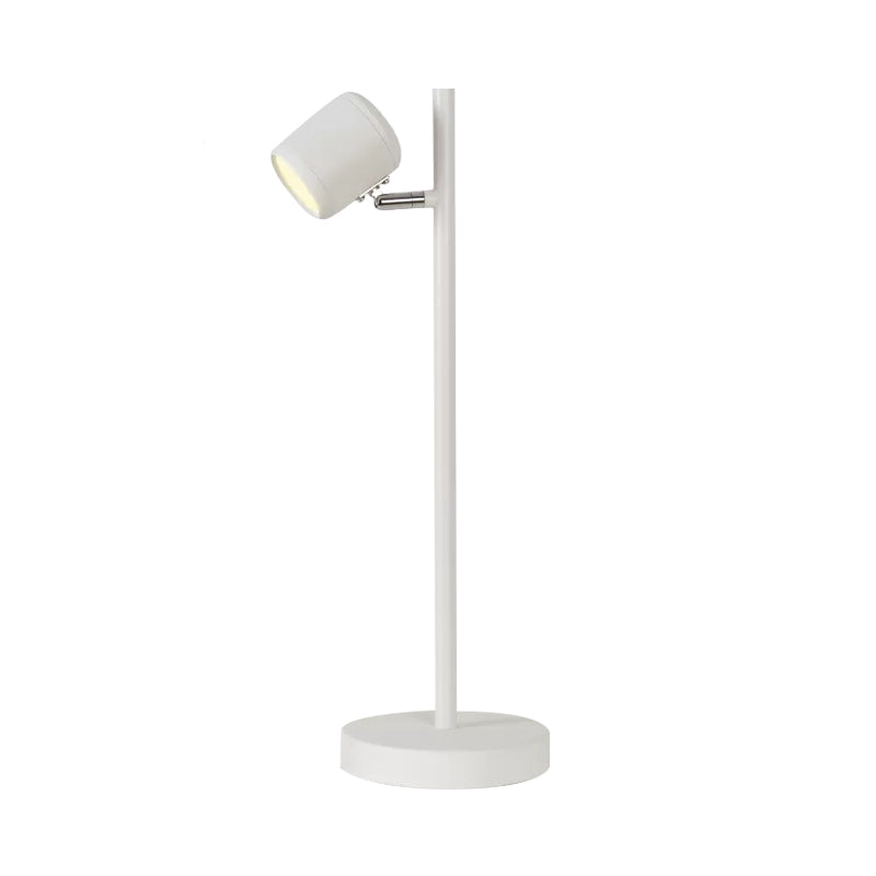 Rotatable Childrens Bedroom Desk Light Metal Macaron Reading Lamp With Plug-In Cord