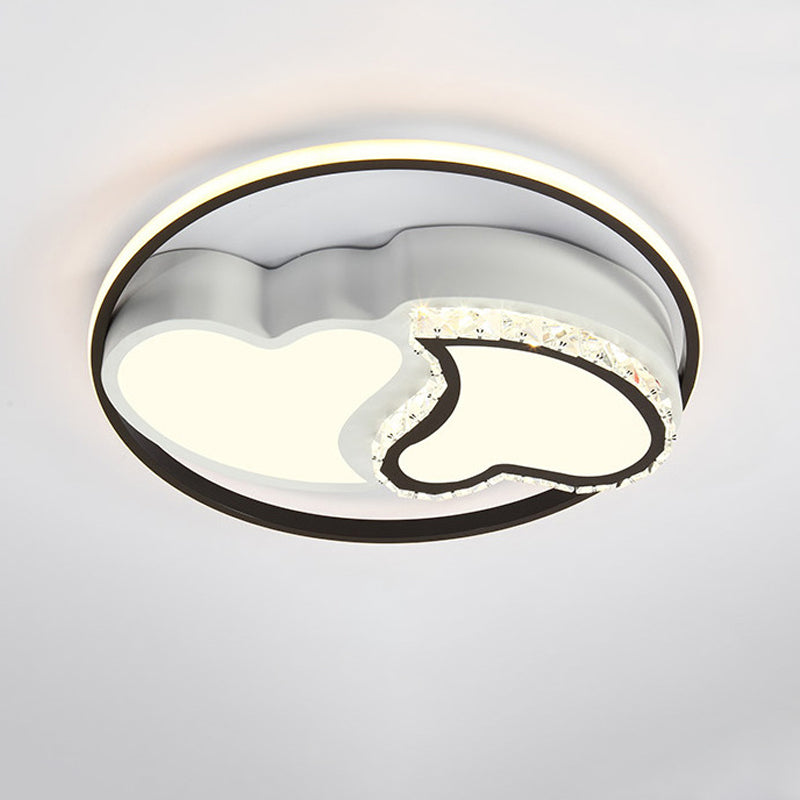 Modern LED Acrylic Star Flushmount Ceiling Light - White Flush Mount for Bedrooms