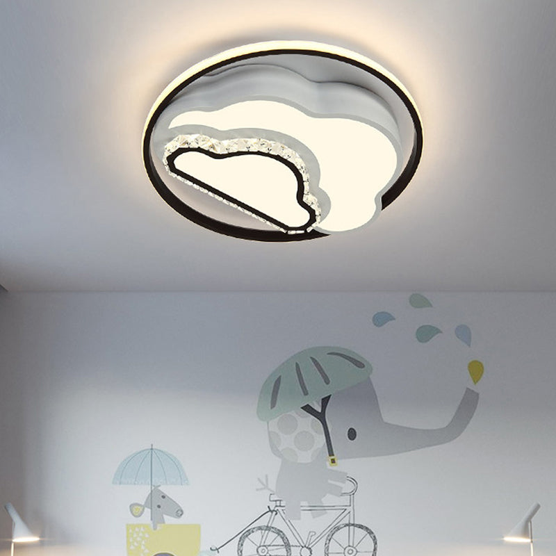 Modern LED Acrylic Star Flushmount Ceiling Light - White Flush Mount for Bedrooms
