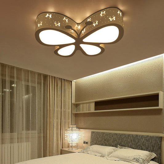 Plafonnier papillon pour jardin d'enfants - Luminaire encastré à LED de dessin animé