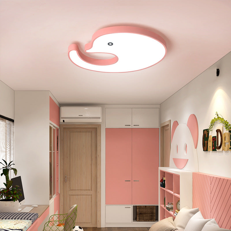 Children's LED Dolphin Panel Ceiling Light for Lovely Cartoon Bedroom Decor