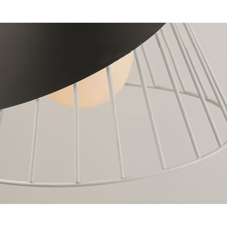 Modern Cone Pendant Light With Aluminum And Wood Design - Black/Blue Ideal For Dining Table