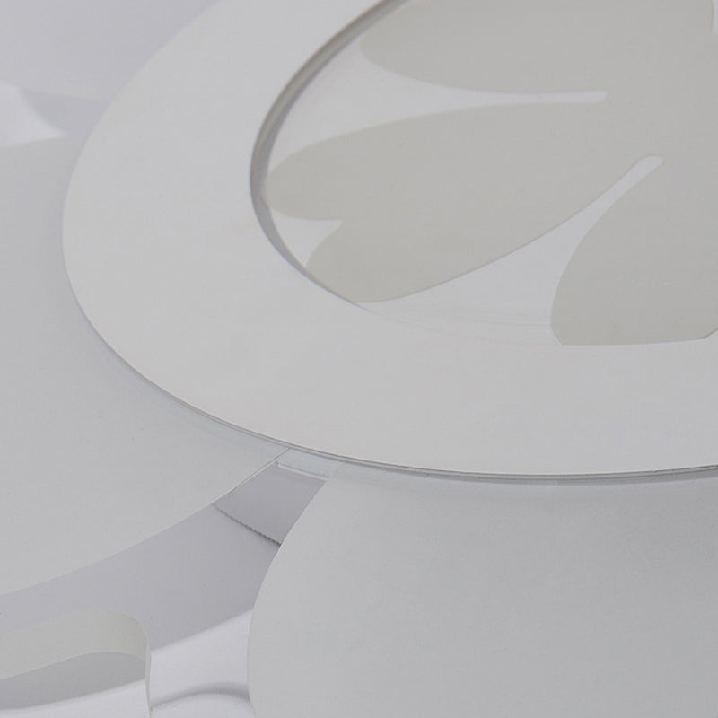 Heart-Shaped Petal Ceiling Light with LED Flush Mount for Kid's Room