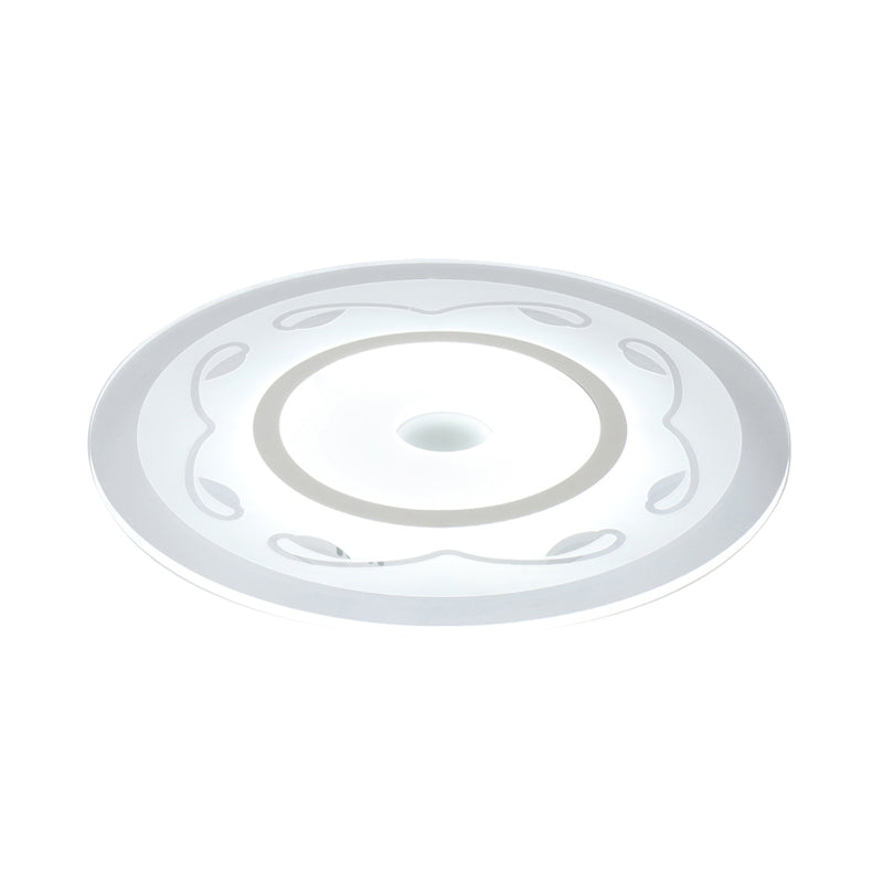 Modern Acrylic Flower Shape Ceiling Lamp in White - Perfect for Child's Bedroom
