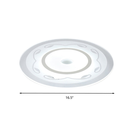 Modern Acrylic Flower Shape Ceiling Lamp In White - Perfect For Childs Bedroom