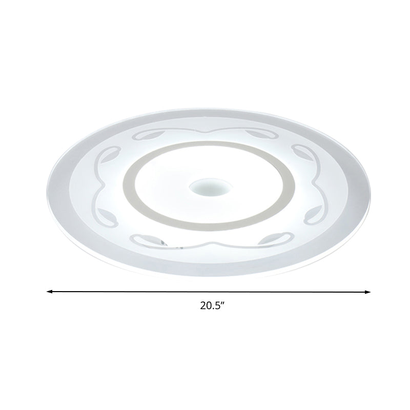 Modern Acrylic Flower Shape Ceiling Lamp in White - Perfect for Child's Bedroom