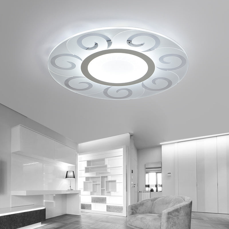 Nordic Style Acrylic Blossom LED Flush Mount Ceiling Lamp, Ideal for Study Room