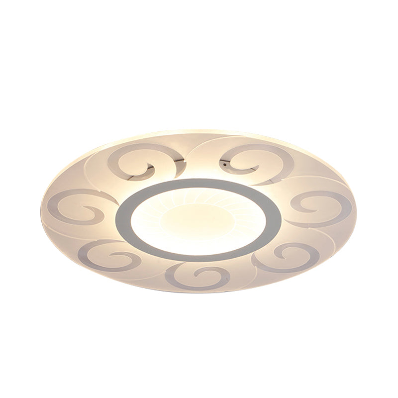 Nordic Style Acrylic Blossom LED Flush Mount Ceiling Lamp, Ideal for Study Room