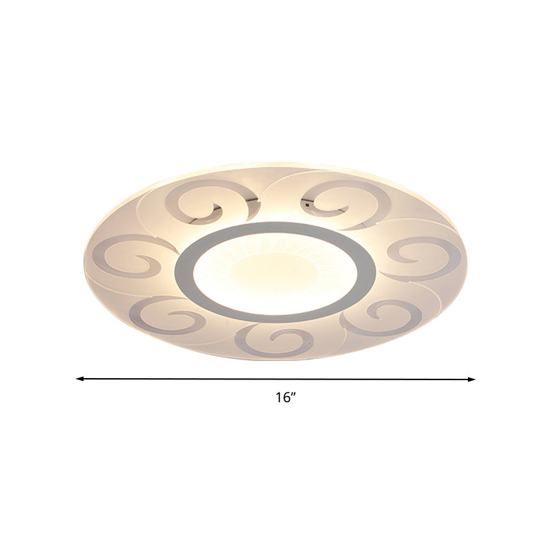 Nordic Style Acrylic Blossom LED Flush Mount Ceiling Lamp, Ideal for Study Room