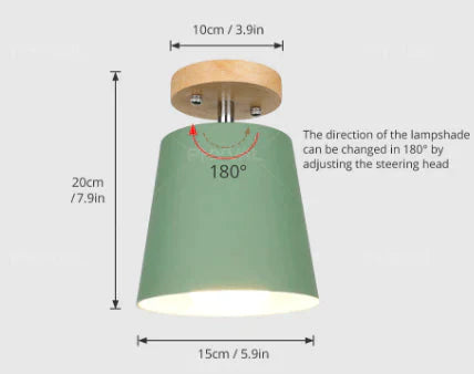 LED Ceiling Light Iron Wood Ceiling Lamps Nordic Modern Ceiling Lamp For Living Room Bedroom Decoration Fixture Corridor Kitchen