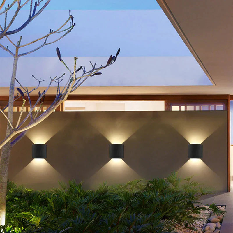 NEW Wall Lamp Led Aluminum Outdoor Indoor Ip65 Up Down White Black Modern For Home Stairs Bedroom Bedside Bathroom Light