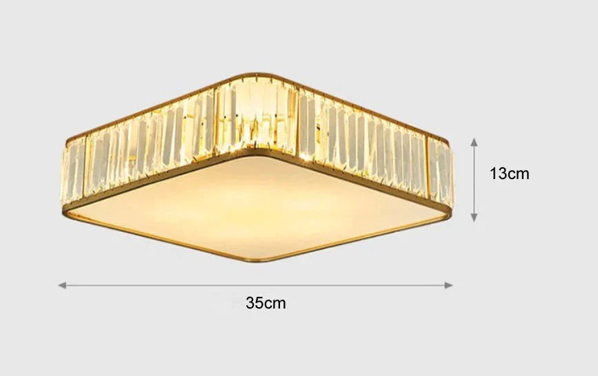 Simple Modern Crystal Ceiling Lamp for Dining Room and Bedroom