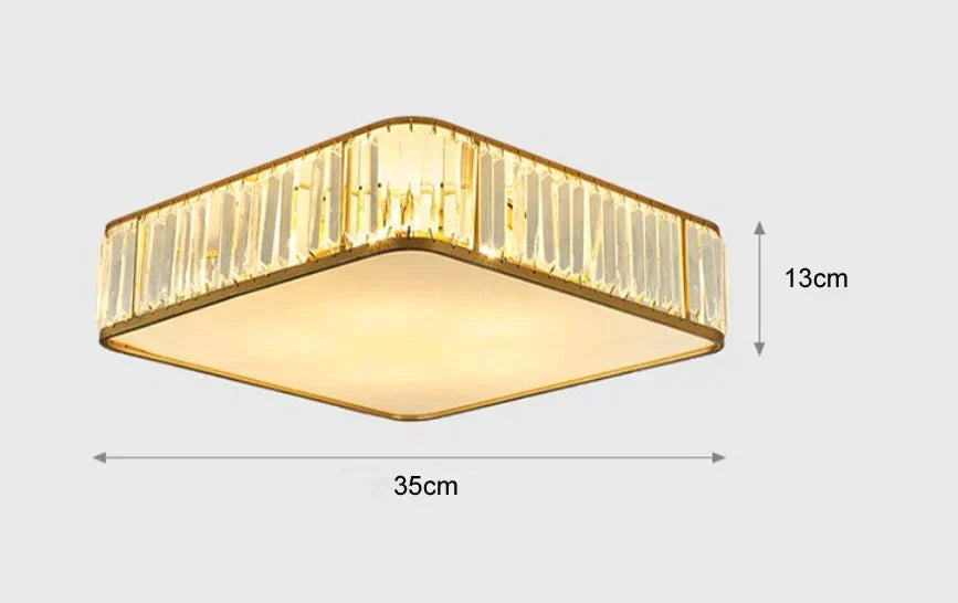Simple Modern Crystal Lamp Atmosphere Dining Room Bedroom Ceiling