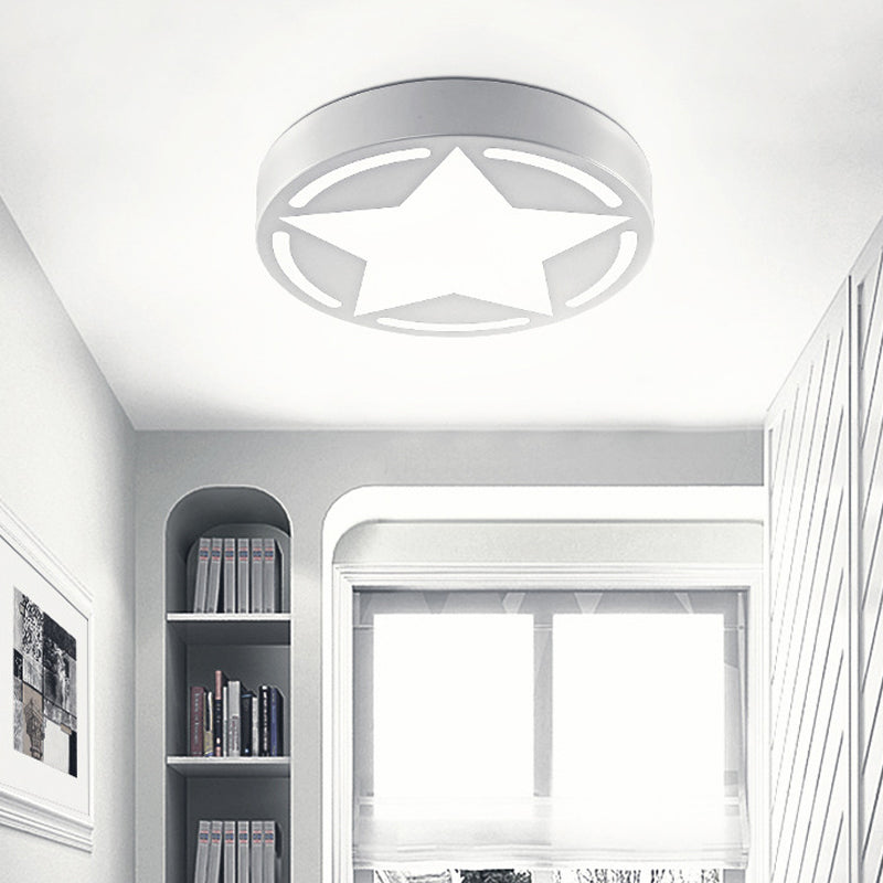 Modern Acrylic Star Ceiling Light for Children's Bedroom - Flush Mount Fixture