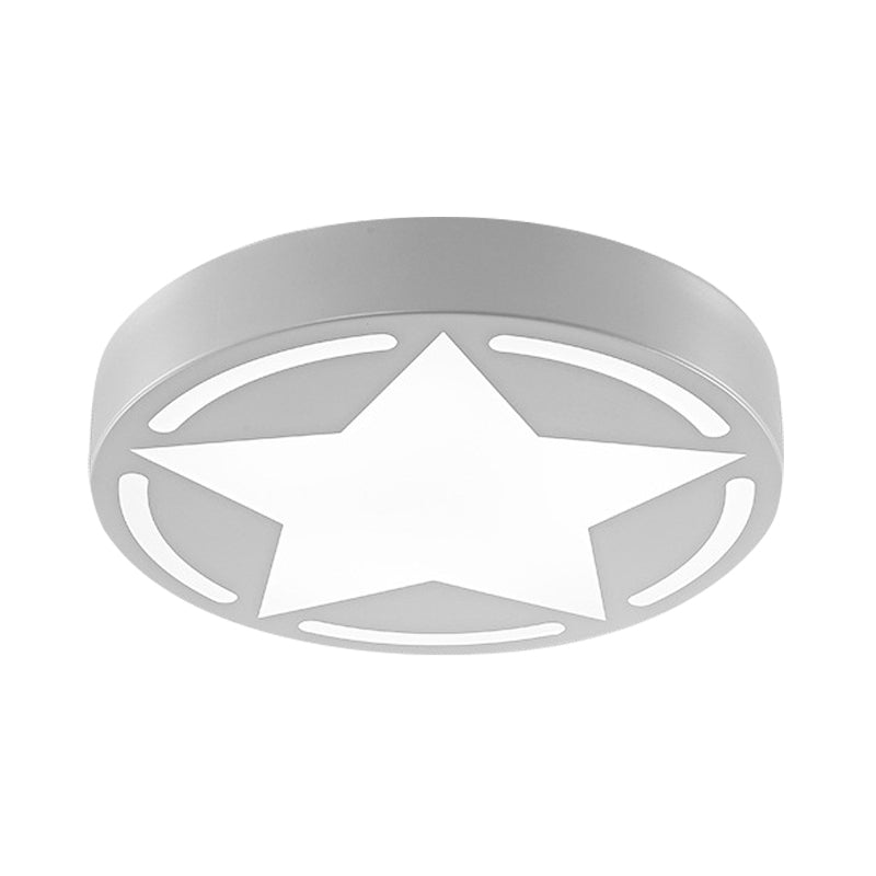 Modern Acrylic Star Ceiling Light for Children's Bedroom - Flush Mount Fixture
