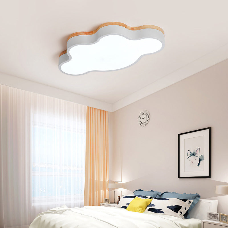 Cloud LED Flush Light with Acrylic Shade for Baby's Room