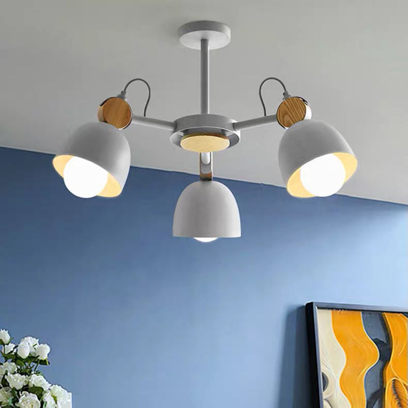 Plafonnier semi-encastré avec joint en bois réglable pour un éclairage moderne près du plafond