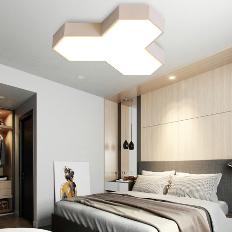 Art Deco Flush Mount LED Ceiling Light for Living Room with Acrylic Fixture