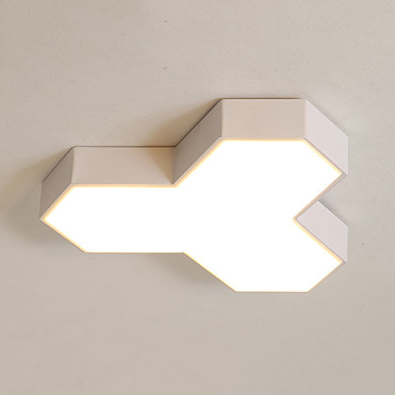 Art Deco Flush Mount LED Ceiling Light for Living Room with Acrylic Fixture