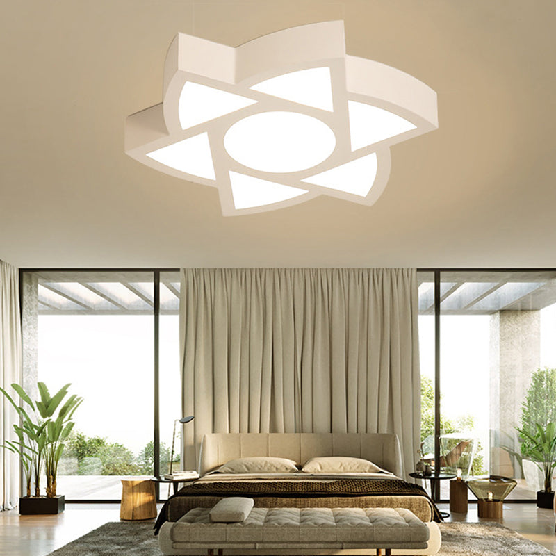 Art Deco Flush Mount LED Ceiling Light for Living Room with Acrylic Fixture