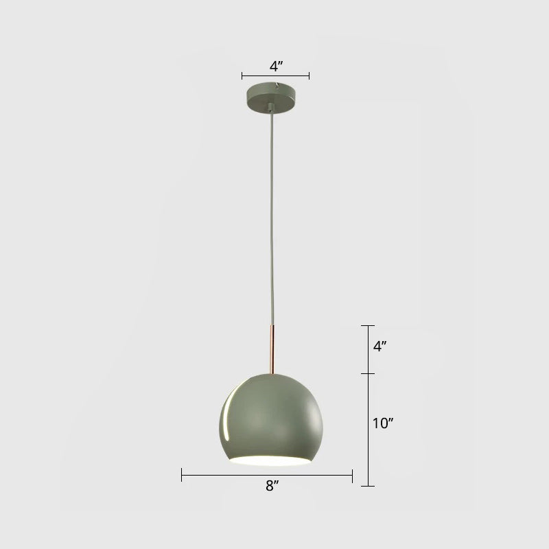 Sleek 1-Head Pendant Light Kit for Dining Room - Minimalist Hanging Lamp with Stylish Metal Shade
