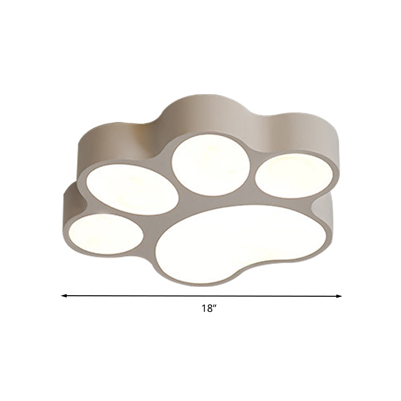 Art Deco Flush Mount LED Ceiling Light for Living Room with Acrylic Fixture