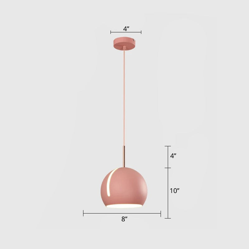 Sleek 1-Head Pendant Light Kit for Dining Room - Minimalist Hanging Lamp with Stylish Metal Shade