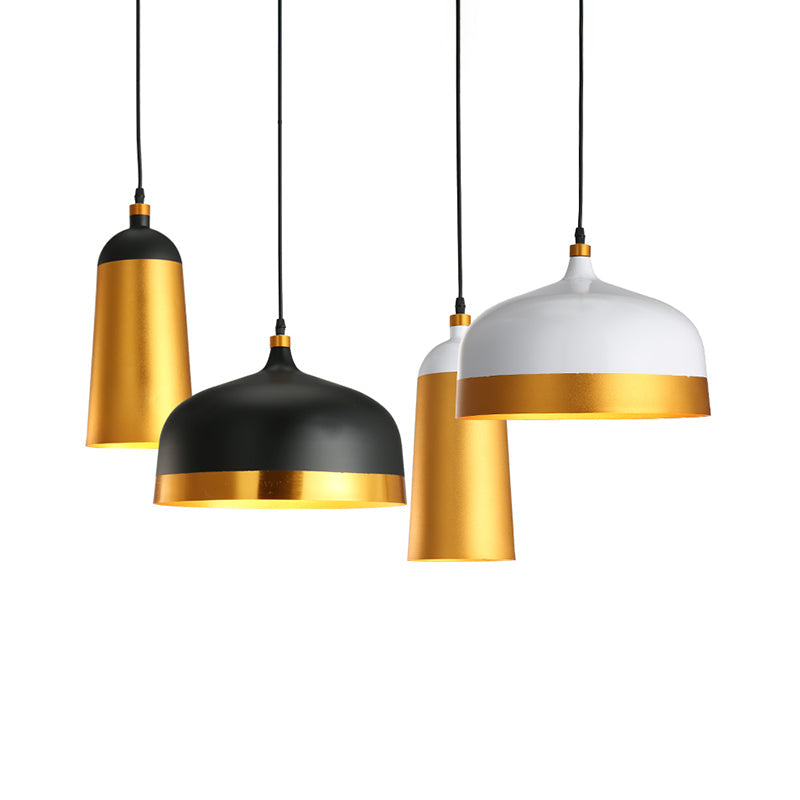 Contemporary Metal Drop Lamp - Geometric Design Dining Room Pendant Light Kit