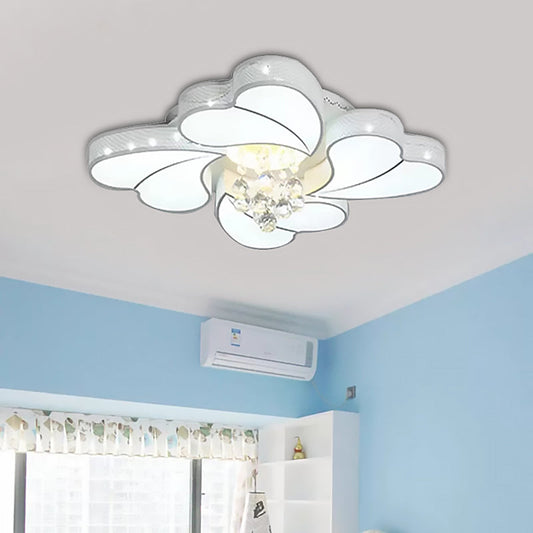 Vintage Crystal Ball LED Ceiling Lamp - Chic Heart Design - Bedroom Décor