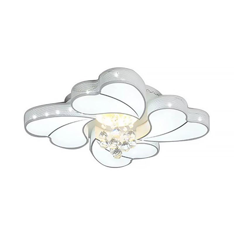 Vintage Crystal Ball LED Ceiling Lamp - Chic Heart Design - Bedroom Décor