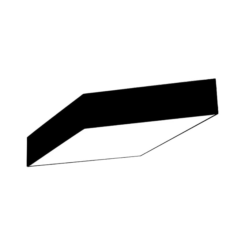 Modern Rhombus LED Ceiling Light for Kindergarten in Multiple Colors - Black, White, Red, Yellow, Green