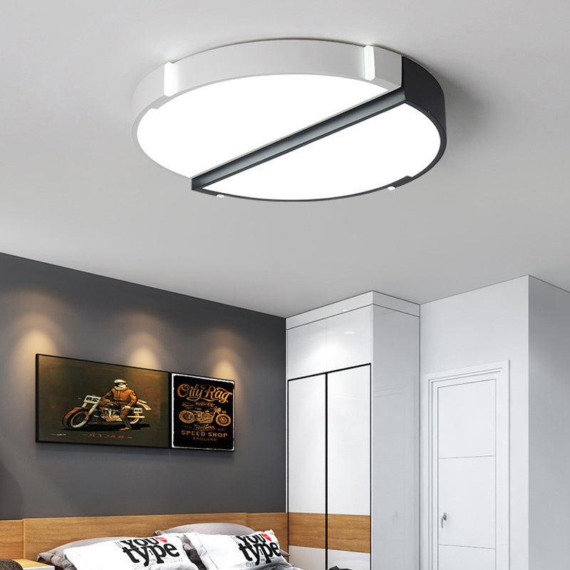 Monochromatic Acrylic Flush Mount Ceiling Light for Dining Room