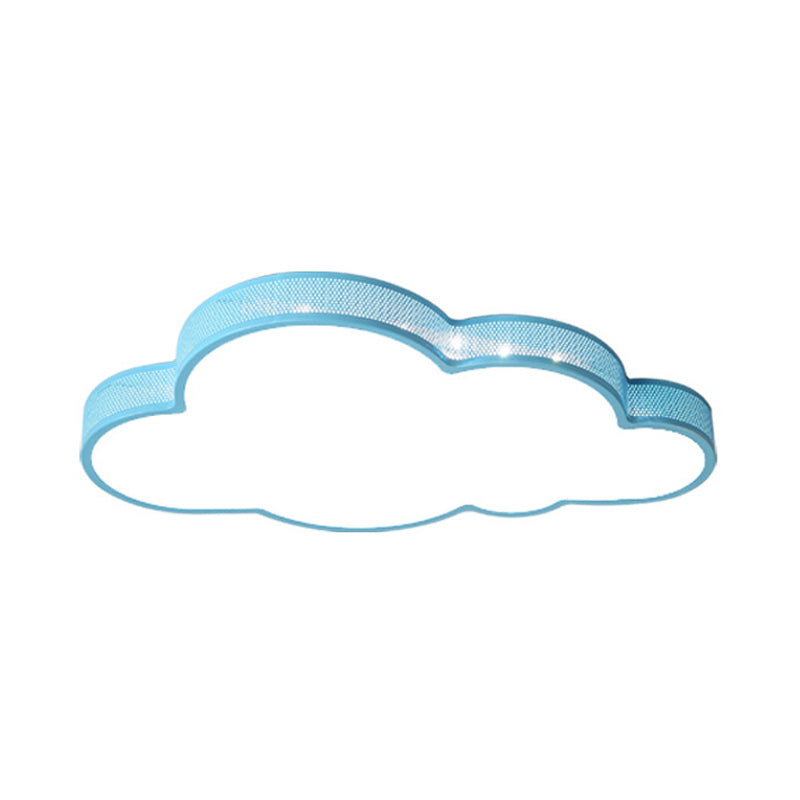 Cloud-Themed Kid Bedroom Acrylic Art Deco Flush Mount Ceiling Light