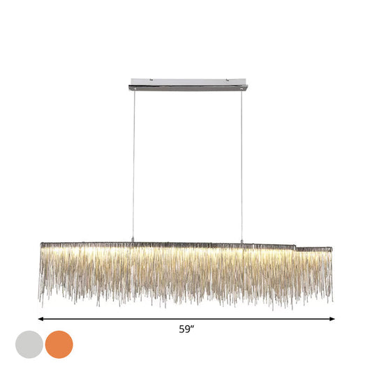 Modern Led Ceiling Chandelier Pendant With Aluminum Shade - Perfect For Living Room