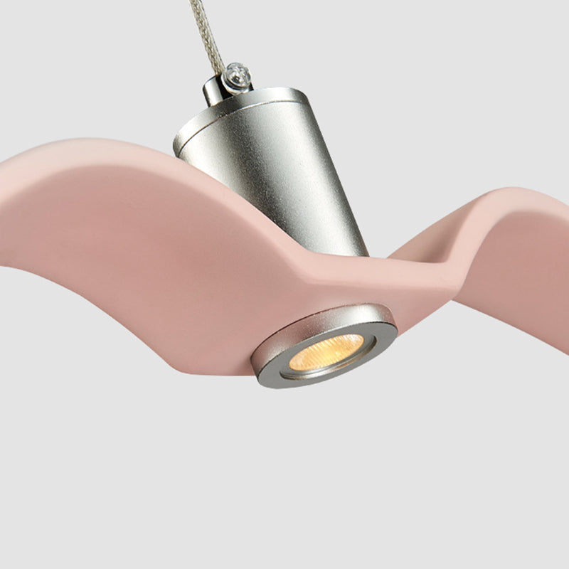 Modern Metal LED Pendant Light Kit featuring Seagull Design for Dining Room