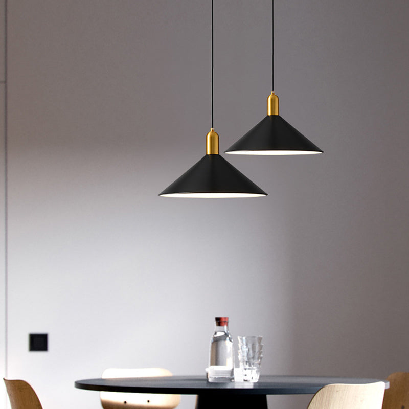 Margot - Industrial Metal Conical Drop Lamp Industrial 1 Head Dining Room Pendant Lighting Fixture