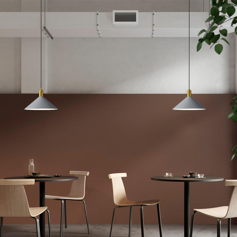 Margot - Industrial Metal Conical Drop Lamp Industrial 1 Head Dining Room Pendant Lighting Fixture