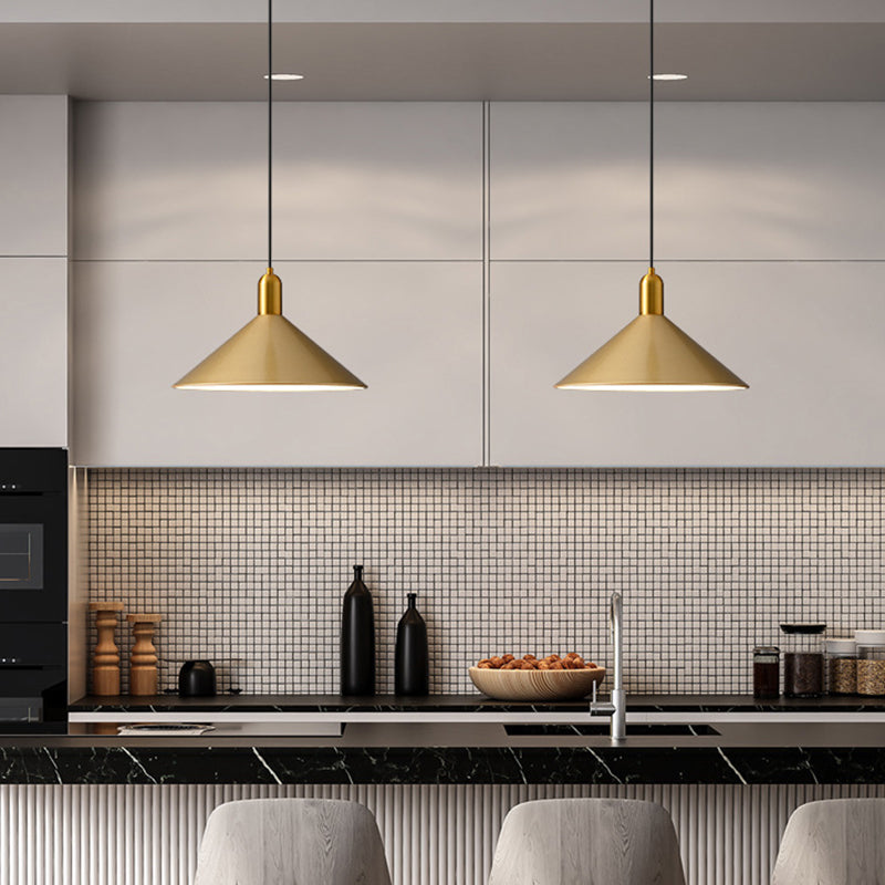 Margot - Industrial Metal Conical Drop Lamp Industrial 1 Head Dining Room Pendant Lighting Fixture