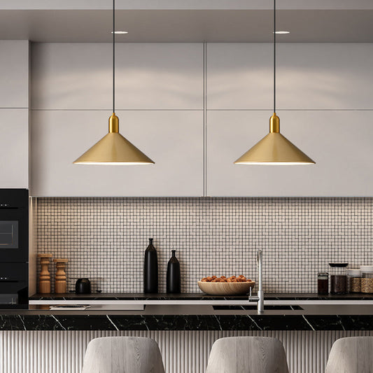 Margot - Industrial Metal Conical Drop Lamp Industrial 1 Head Dining Room Pendant Lighting Fixture