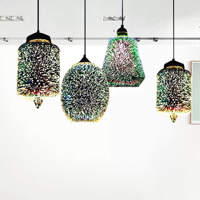 Modernist 3D Glass Geometry Pendant Light - Perfect for Living Rooms