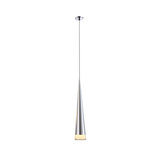 Tapered Metal Hanging Lamp Kit - Elegant Pendant Light Fixture For Dining Room In 3 Colors