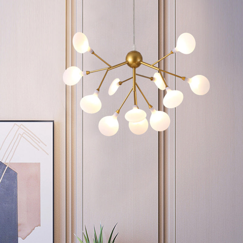 Contemporary Led Acrylic Chandelier Pendant Light For Living Room