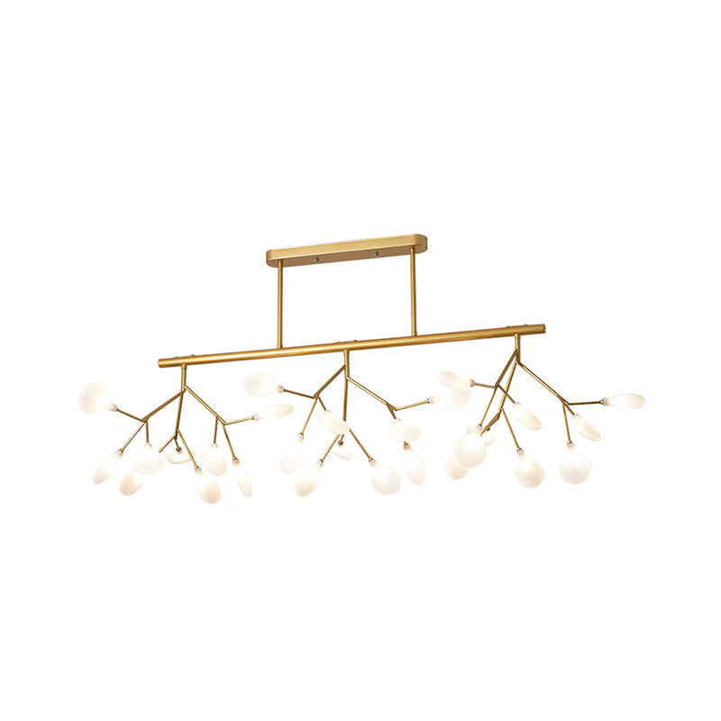 Modern Acrylic Led Pendant Light Fixture With 27 Heads For Living Room