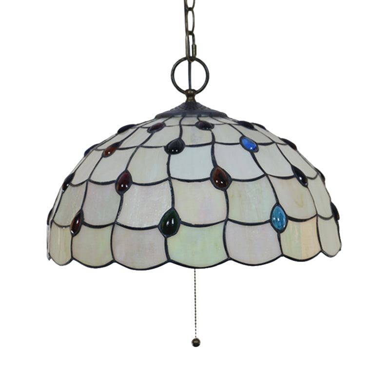Lustre suspendu en verre noir à 3 lumières de style victorien - Plafonnier élégant pour salle à manger