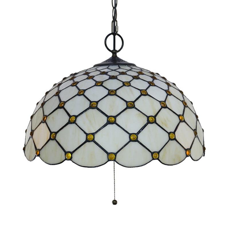 Lustre suspendu en verre noir à 3 lumières de style victorien - Plafonnier élégant pour salle à manger